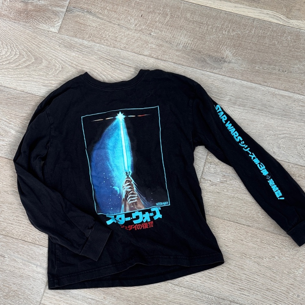 Boys GAP long sleeve T-shirt, Star Wars Japanese Return of the Jedi graphic